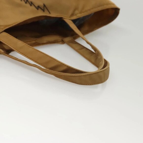 PRADA Tote Bag Nylon Khaki Silver Auth - Picture 13 of 16